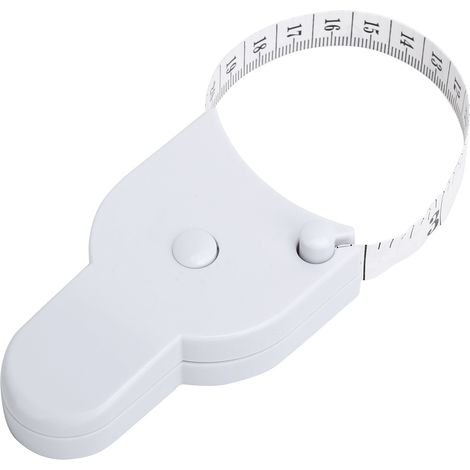 Mètre ruban double face précis pour le corps, la taille, la tête, les hanches et les jambes, rétractable, cm/pouces (1/5)