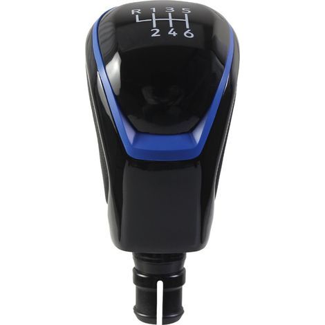 Passend für VW Golf 8 Schaltknauf, Modifikation des Schaltknaufs bei Schaltgetrieben, Schalthebelgriff, galvanisierter blauer Rand, 6 V (1/4)