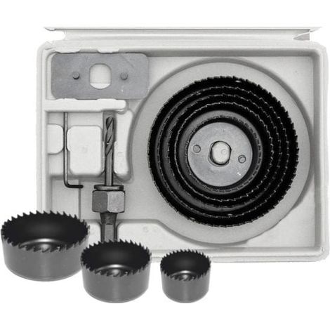 AWTOOLS LOCHSÄGEN FÜR HOLZ /50-57-67-76-89-102mm / SET MIT 8 STÜCK