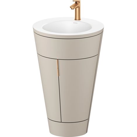 Duravit Starck 1 c-bonded Set bodenstehend, rund, 560x864x605mm,