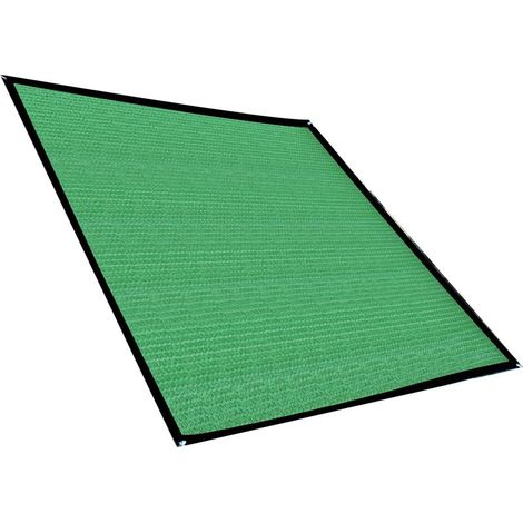 Voile d'ombrage carrée verte, épaisse et respirante, pour terrasse extérieure, 2x2 m, 14 piquets. (1/5)