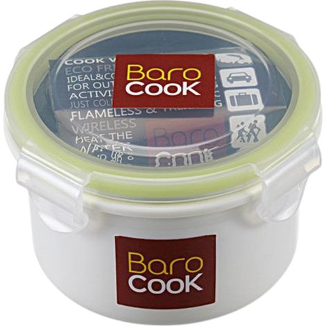 Contenant à repas rond auto chauffant - Barocook - Contenance : 270 ml (1/3)