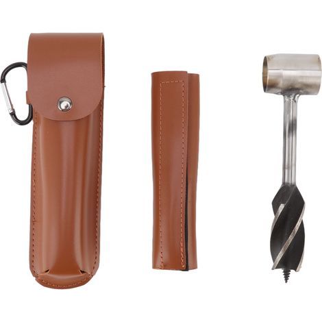 Multifonction Survie Extérieur Perçage Acier Inoxydable avec Pochette Marron (1/5)