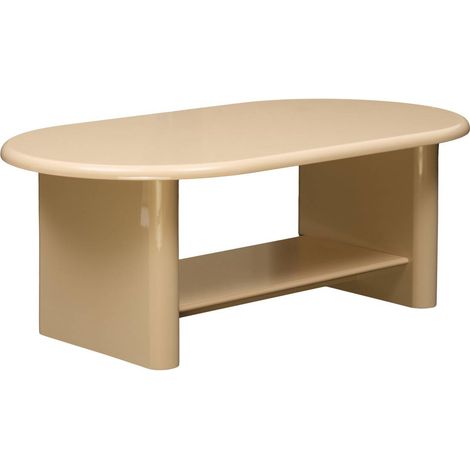 Mesa de centro Douglas ovalada, 60 x 110 cm, color beige - Atmosphera créateur d'intérieur (1/3)