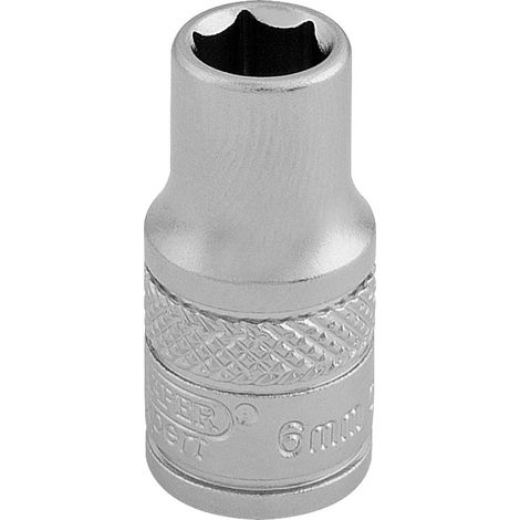 Draper 16510 Draper Expert Socket, 1/4"" Sq. Dr., 6mm