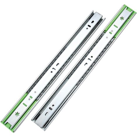 Glissières de tiroir à roulement billes, rails guidage silencieux, 1 (1/5)