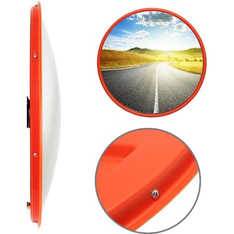 Miroir routier convexe courbe grand angle Miroir convexe de sécurité 60 CM
