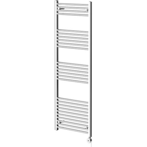 Wholesale Domestic Pizarro Chrome 1600mm x 600mm Straight Digital Thermostatic Electric Heated Towel Rail (1/5)