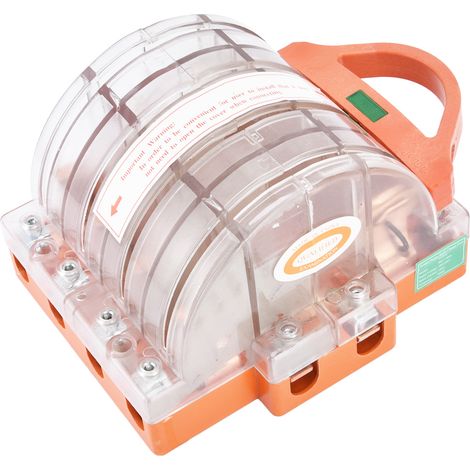 4-poliger Messerschalter, zweifach umschaltend, transparent, mit LED-Anzeigen, 160 A, 380 V Wechselstrom (1/5)