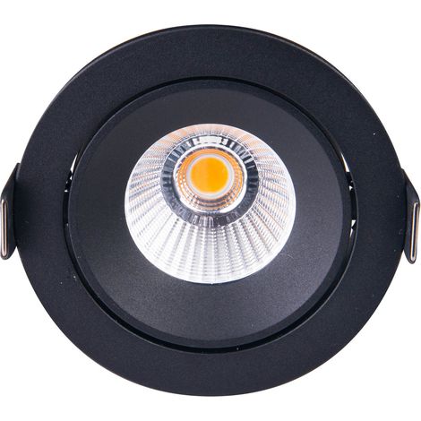 Faretto incasso orientabile nero tondo LED 12W 4000K IP65 (1/3)