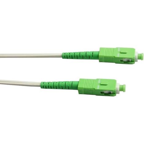 Câble fibre optique LINEAIRE FB122H SC-APC vers SC-APC 10 m FTTH vert (1/2)