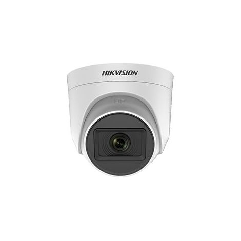 Hikvision DS-2CE76H0T-ITPF C  Telecamera Turret dome camera 5 mpx con audio 2,8 mm Ir 20m 4 in 1