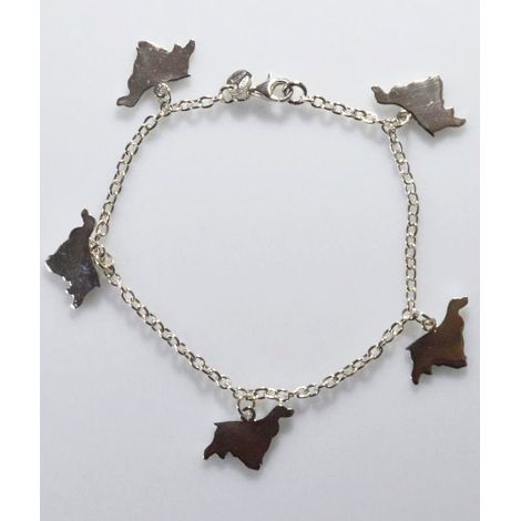 Englischer Cocker Armband 925 Silber Anhänger