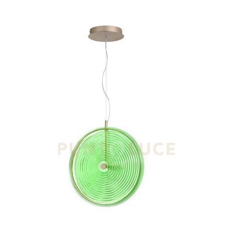 SOSPENSIONE JOKEY GRANDE VERDE 1 LUCE LED 3000K 1087LM 17W D.45CM