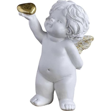 Amor-Figur, Engelsfigur, Tischdekoration, weiß mit Flügeln, Engelsstatue, Engelsdekoration für drinnen und draußen-Style D (1/5)