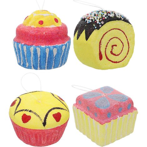 Jolis pendentifs décoratifs (lot de 4) pour décoration de vitrine, en forme de sapin, pour les fêtes de Noël. (1/5)