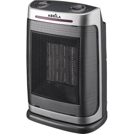 Termoventilador Ceramico PTC Fogon 1500w Plata 2potencias 3funciones Termost. Regu. Seguridad, Antivuelco 29x19x14,5cm (1/2)