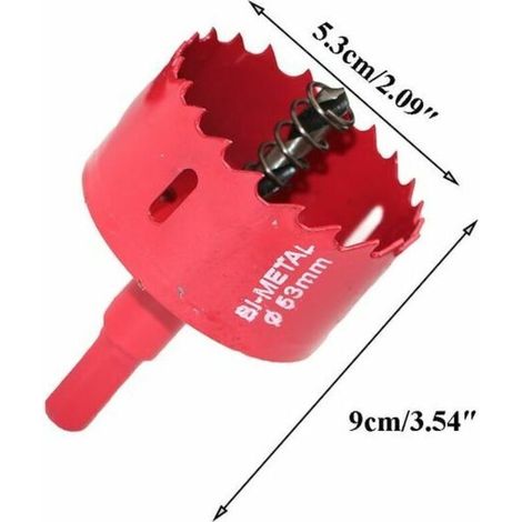 Outils pour abeilles, ruche en métal, ouvretrou d'entrée de porte, foret pour le travail du bois, foret 53mm 25mm, fournitures pour apiculture 1 pièce,1pcs 53mm (1/5)