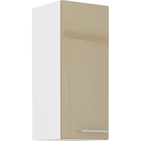 Küche Hängeschrank 30 Lara Cappuccino Hochglanz Küchenzeile Küchenblock (1/5)