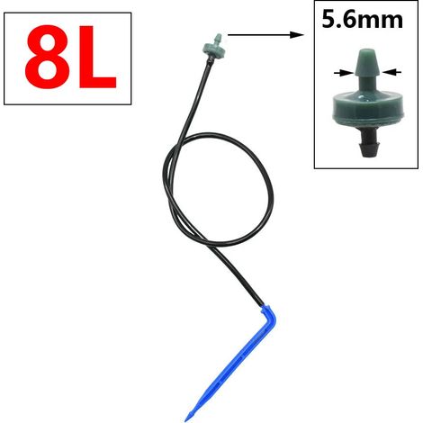 (C) Goutteur de micro-irrigation 2L 4L 8L, connecteur de goutteur à flèche 1/2/4 voies, répartiteur d'eau croisé, système d'irrigation goutte à goutte à flèche (1/5)