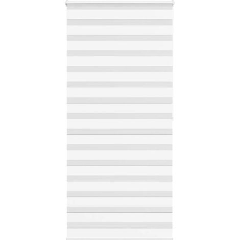 Doppelrollo Weiß 110x200 cm Stoffbreite 105,9 cm Polyester