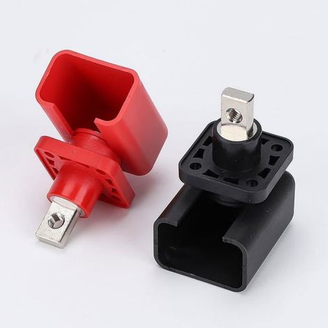 Connecteurs De Borne De Batterie - Cuivre Pur Nickelé - Pour Armoires Stockage Énergie Lithium - IP67 - 600 V CA - Lot De 2 (1/5)