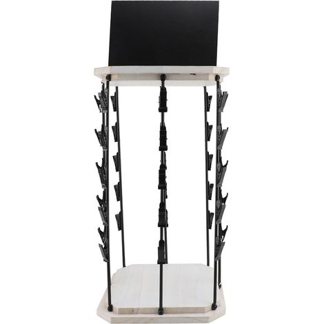 Support à copeaux avec bloc-notes supérieur, créatif, rotatif à 360 °, 5 niveaux, 40 Clips, présentoir en bois pour collations et bonbons