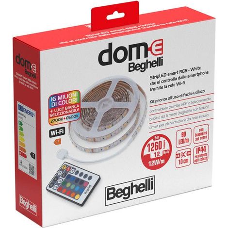 Tira LED interior Beghelli smart strip 5m 12W RGB