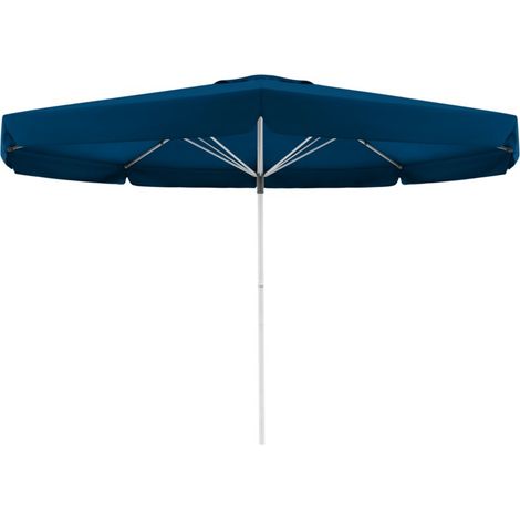 Doppler Sonnenschirm/ Großschirm "Telestar" Ø 5,00 m, dunkelblau, mit Volant, Bezug aus 100% Polyester, Gestell aus Aluminium, 25 kg Sonnenschirm / Großschirm "Telestar 500", inkl. Schutzhülle, dunkel (1/5)