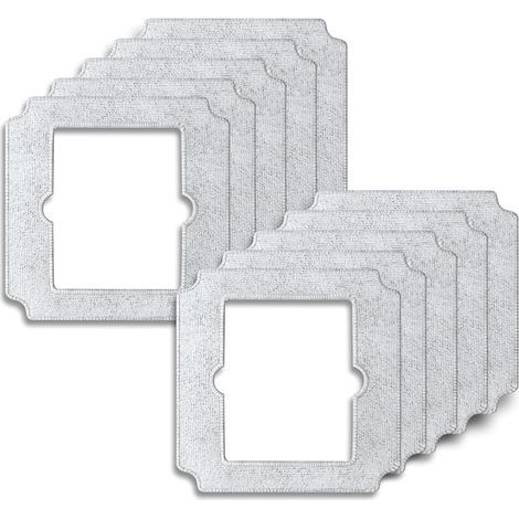 Set di 10 tamponi di ricambio per robot lavavetri ECOVACS WINBOT Mini - Microfibra di alta qualità per una pulizia senza aloni - Risultato di pulizia impeccabile (1/4)