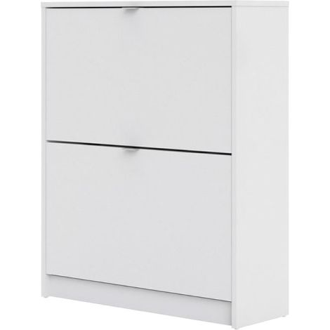 Shane Schuhschrank 2 Klapptüren 2R weiss.
