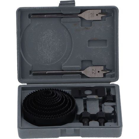 Jeu de scies cloches bois, outils quincaillerie, carbure aiguisé, coupeuse précise résistante à l'usure, trépan perceuse durable, lot professionnel. (1/5)