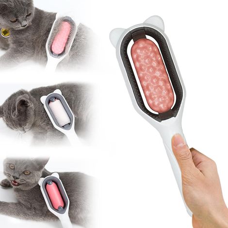Filiyano-Brosse multifonctionnelle 4 en 1 pour poils d'animaux, démêloir réutilisable, peigne de massage en silicone pour chiens (1/5)