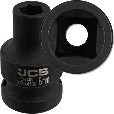 JCB Schlagschrauber-Steckschlüssel 1/2" 8 mm 6-Kant Cr-Mo