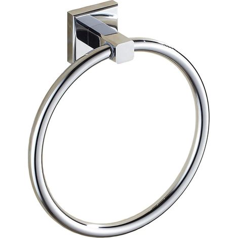 1 Porte-serviettes Anneau, Acier inoxydable SUS304, Finition polie, Design moderne, Pour salle de bain (1/5)
