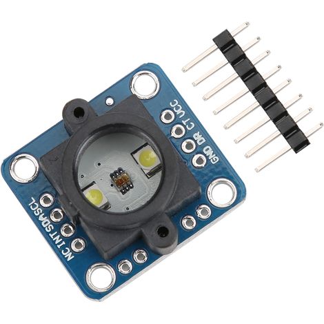 Carte de circuit imprimé pour capteur de reconnaissance des couleurs, accessoire électrique, luminosité LED réglable TCS34725 (1/5)
