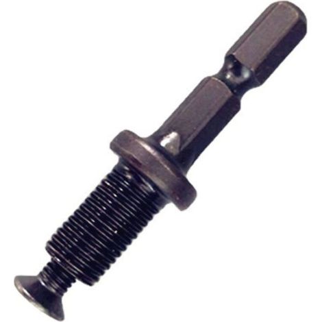 Adaptateur tige hexagonale mâle 1/4 pouces, filetage 3/8 pouces 24UNF, compatible mandrin de perçage 6 mm, 10 mm, 13 mm, pour fixation outillage perçage (1/5)