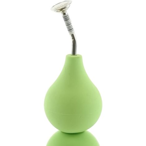 Geda – Arrosoir à poire pour bonsaï Pro à col court – Vert lime, 250 ml, tube chromé 9,5 cm (1/2)