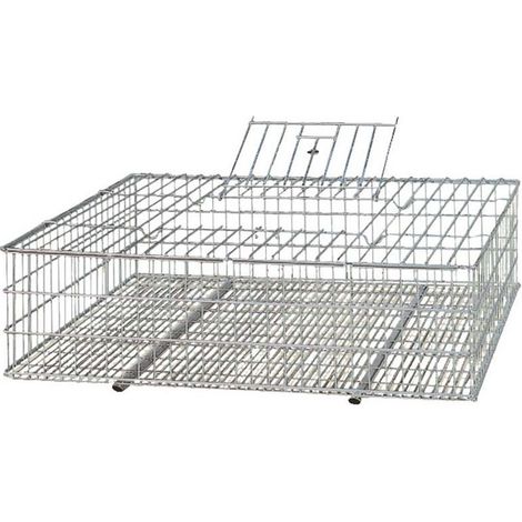 Gabbia Metallica per Trasporto di Conigli 73x52x20 cm Resistente Impilabile Ideale per conigli e piccoli animali