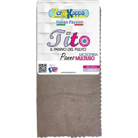 PANNO IN MICROFIBRA 'TITO MULTIUSO' cm 35 x 35