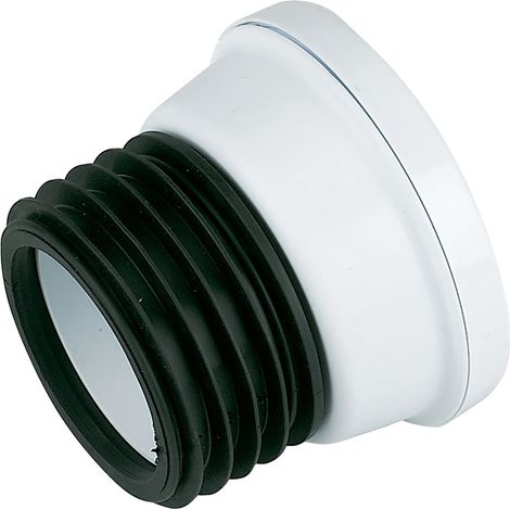 FloPlast SP101 Straight Soil Pan Connector - Durable White (1/2)