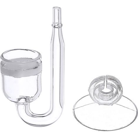 Diffuseur de CO2 nano, atomiseur en verre transparent, facile à installer, pour aquarium planté (1/4)