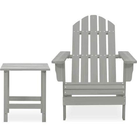 Maison Exclusive - Adirondack-Gartenstuhl mit Tisch Massivholz Ta (1/5)