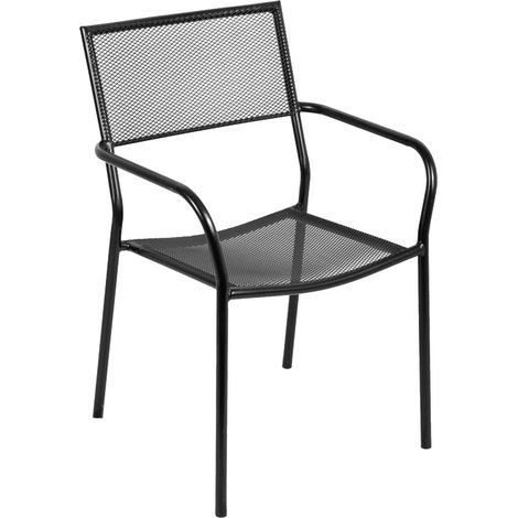 Sedia Da Esterni Giardino In Acciaio Grigliato Mod. Kiwi 56X51Xh85 Cm 1Pz (1/2)