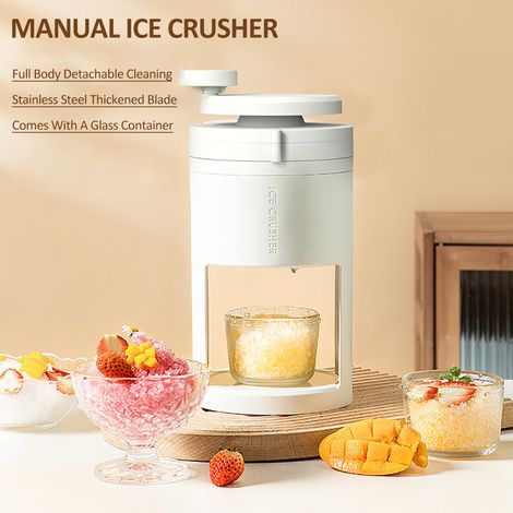 Machine à glace pilée, grattoir manuel, broyeur, machine portable pour la fabrication de granités, de crèmes glacées et de slushies. (1/5)