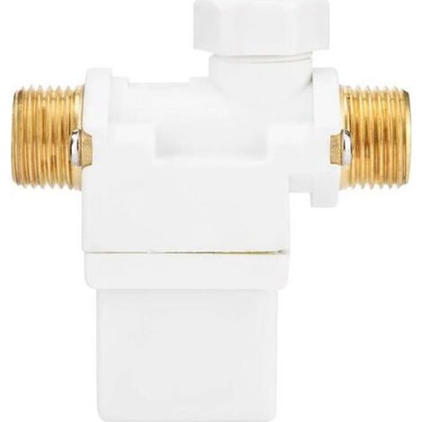 DC 12V Valve Electromagnétique Electrique, Interrupteur à Electrovanne Normalement Fermée pour le Chauffe-eau Solaire,G1/2 (1/5)