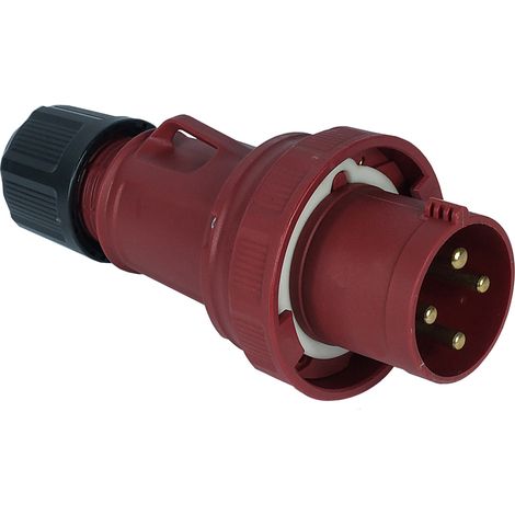 Connecteur industriel RS PRO, 3P+E, 63A, 380 415 V, Montage sur câble ( Prix pour 1 )