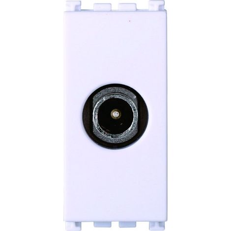 ETTROIT TV-Stecker männlich, Farbe weiß, kompatibel mit Vimar Arke VA2250B