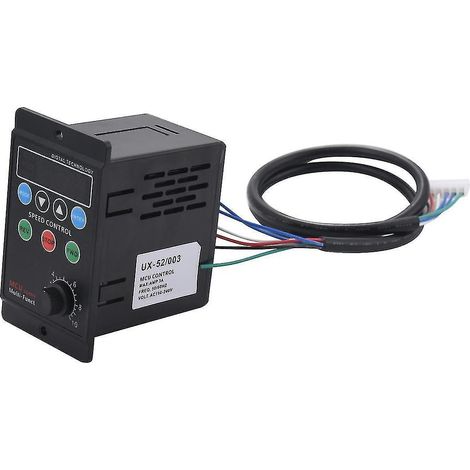 UX-52 Digitaler Drehzahlregler mit Motoranzeige, Sanftanlauf, 220 V Wechselstrom, 6 W–400 W