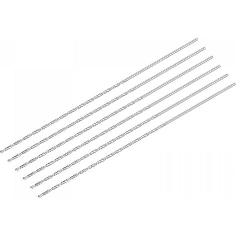 HSS Haute Vitesse Acier Extra Long Forets Hélicoïdaux 2mm Perceuse Diamètre 160mm Longueur 6 Pcs (1/5)